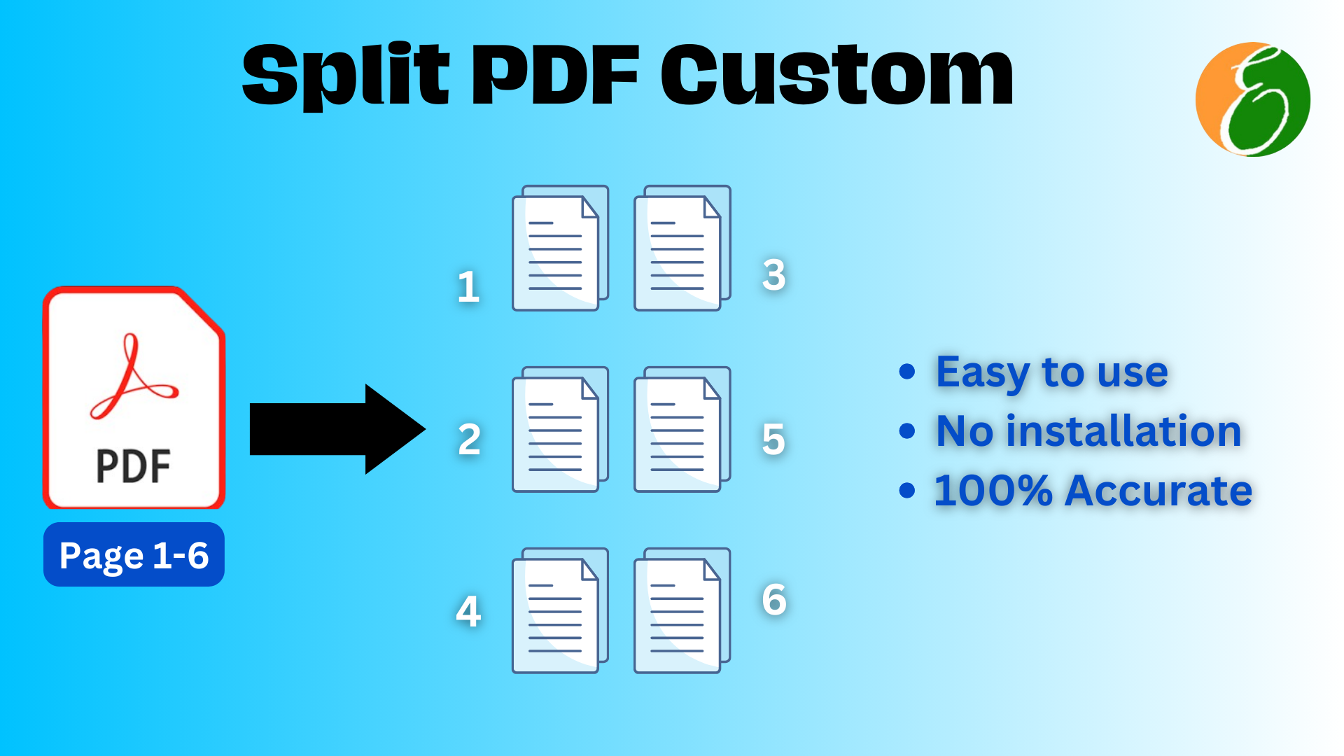 Split PDF Custom Bulk